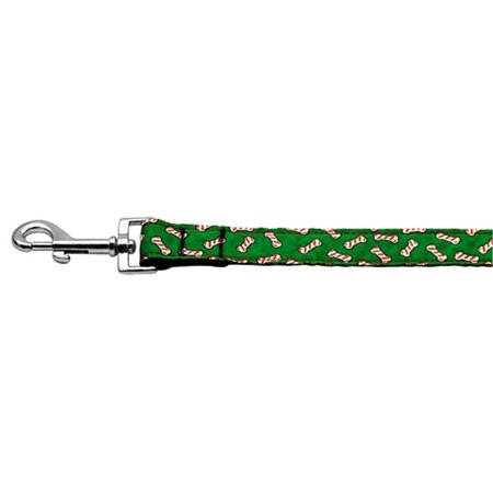 MIRAGE PET PRODUCTS 0.625 in. 6 ft. Candy Cane Bones Nylon Dog Leash 25-07 5806